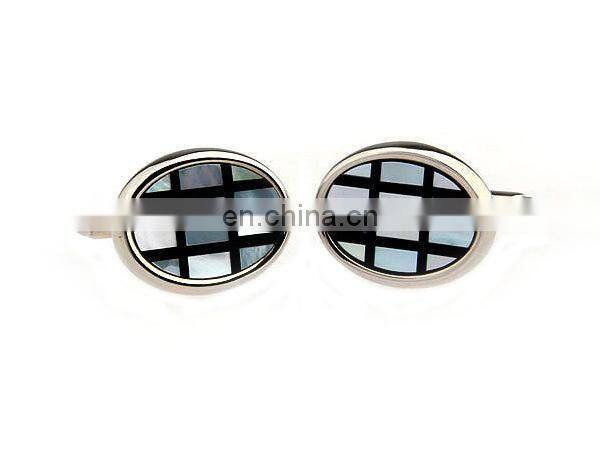fashion mother of pearl cufflink men's jewelry cuff