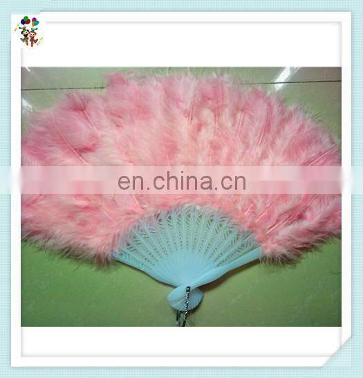 New Costume Wedding Showgirl Dance Folding Hand Feather Fans HPC-0908
