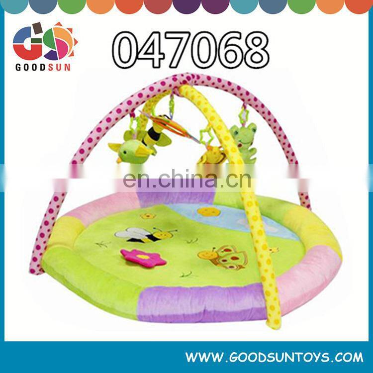 EN71 educational kids toy baby activity play gym mat cheap cute LOW MOQ padded baby play floor mat