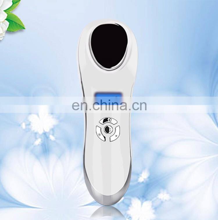2017 skin rejuvenator ultrasonic Hot cold facial massager vibrating facial massager