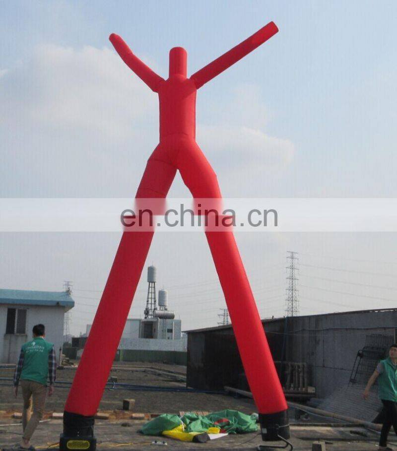 Cheap Inflatable Sky Tube Oxford Material Red Air Dancer, Double Legs Air Dancers For Sale