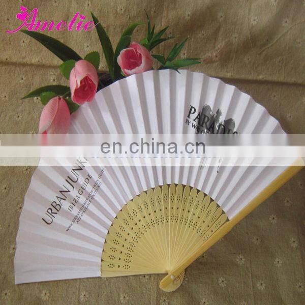 AP03174 21cm Hand Paper Fan Wedding Favors Personalized
