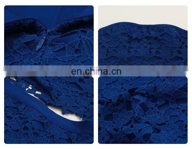 fashion oem off shoulder sexy midi dresses bodycon bandages two piece evening dress production