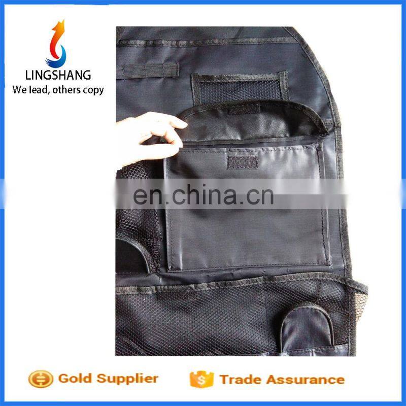 Wholesale car back seat organizer bag hanging travel storage bag multi - pockets car back seat bag