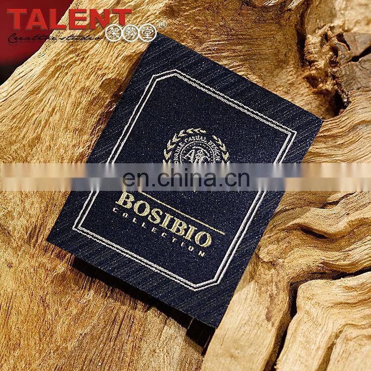 Custom logos woven label for clothing with good quality