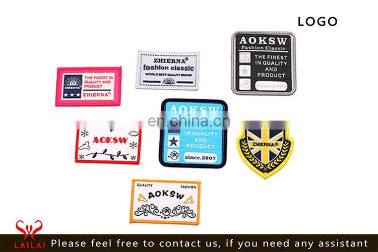 Custom plastic clothing label bag logo for handbag