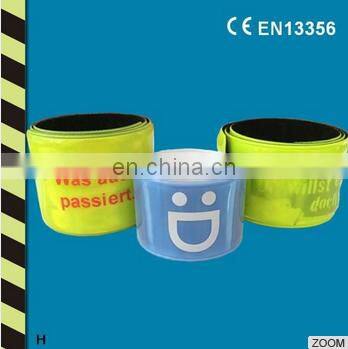 Wholesale Custom Hi Vis Reflective Reflector Slap Wrap Band For Arm Pet