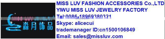 crystal metal bear pearl ponytail holder for kids