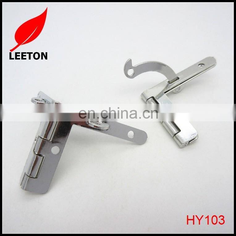 Shiny nickel quadrant box hinge