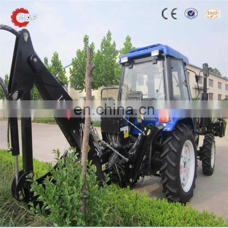 Map554 4WD mini tractor with front end loader and backhoe