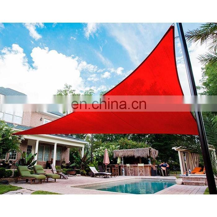 PE plastic warp anti aging waterproof playground shade sail/enclosures net type sun barrier sail canvas
