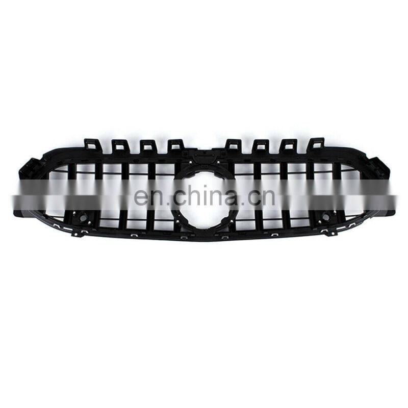 Silver color ABS front bumper grille mesh hood for Mercedes Benz A class W177 2018+