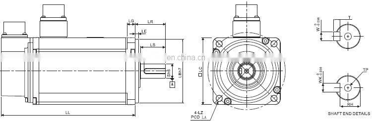 Delta 2kw servo motor and driver kit ECMA-E21320RS + ASD-B2-2023-B
