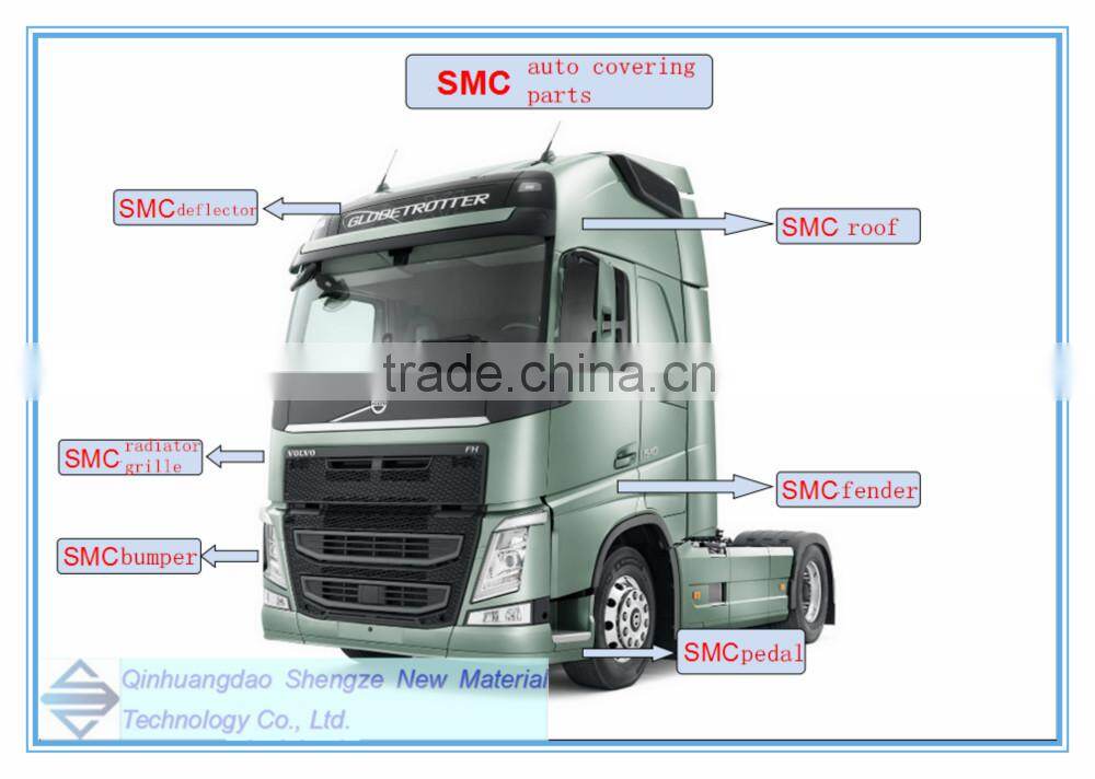 FRP AUTO PARTS,SMC automobile accessory, truck fiberglass bumper