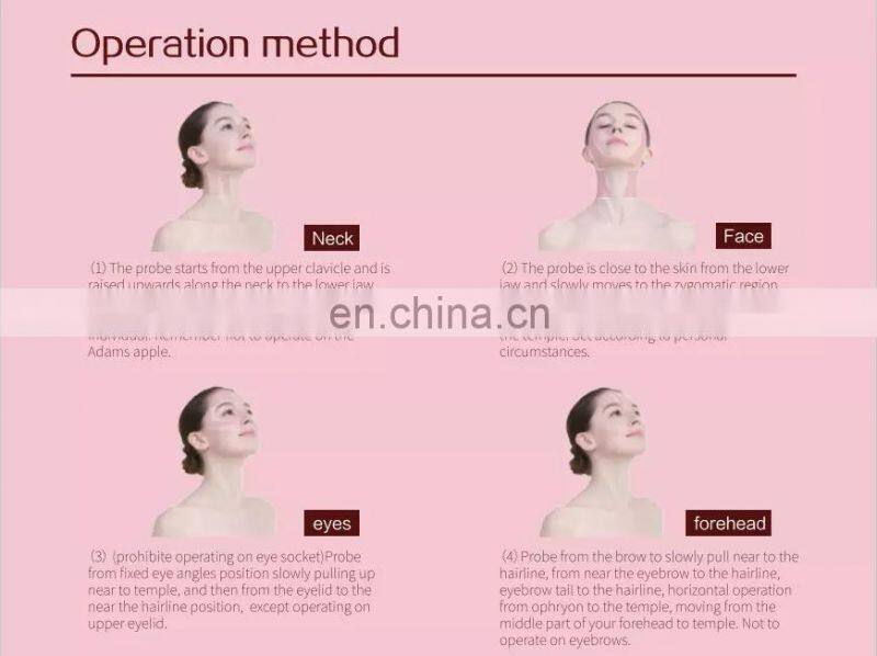mini Hifu Hello Skin pink portable Neck Wrinkles Removal Home Use beauty machine