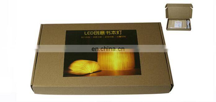 2019 new foldable Colorful LED wooden Light Bluetooth Speaker Book Lamp With Remote Control