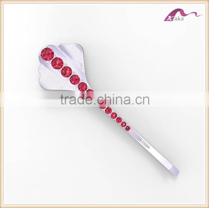 Chinese Traditional Crystal Ginkgo Leaf Hair Pins Hair Accessories For Women