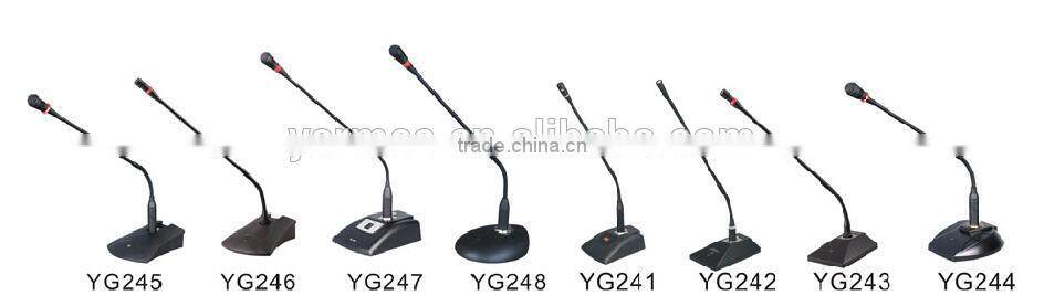Professional Conference Microphone Gooseneck Microphone with stand YG245 YARMEE