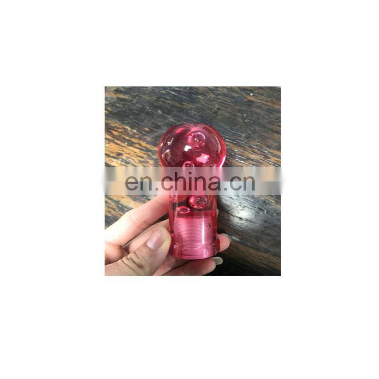 Auto accessories round microphone crystal bubble LED light luminous model for your car design non-slip crystal shift lever
