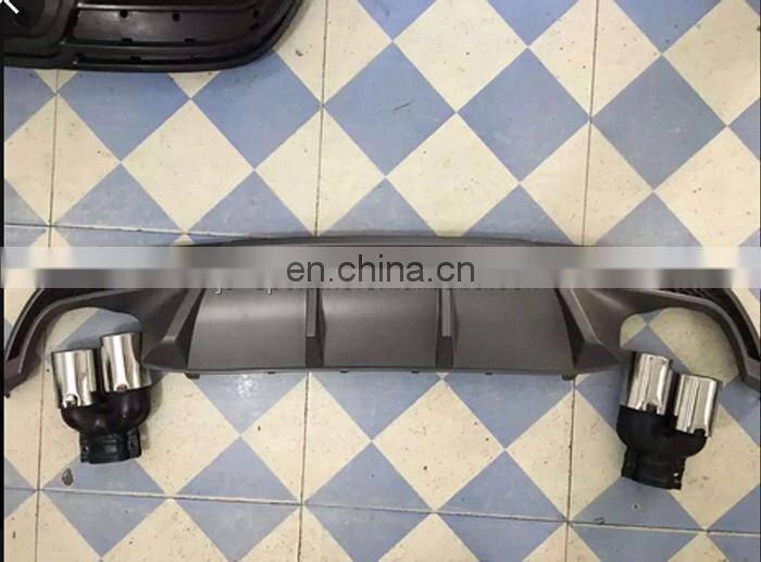 W205 Sport Styling Rear Bumper Diffuser with Exhaust Tips Fit for Mercedes W205
