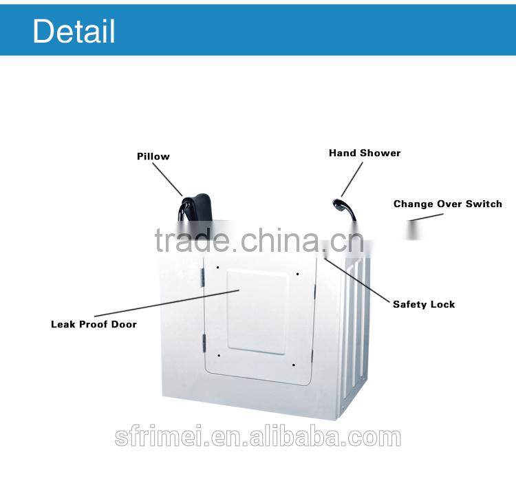 Acrylic Transparent Bahtub For Disabled Old People Bathtub