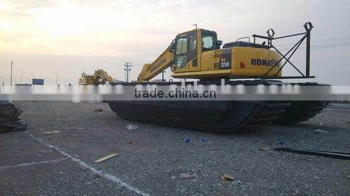 Brand new amphibious excavator with side pontoons GET210 applicable in max 5m water dredging excavator