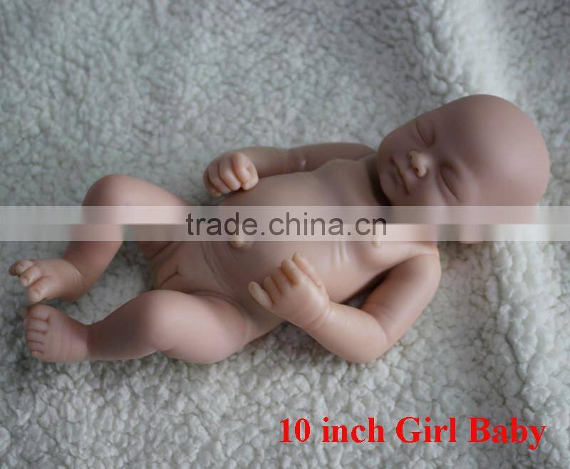 full body soft vinyl silicone sleep bebe reborn baby doll kits BB-2 for sale