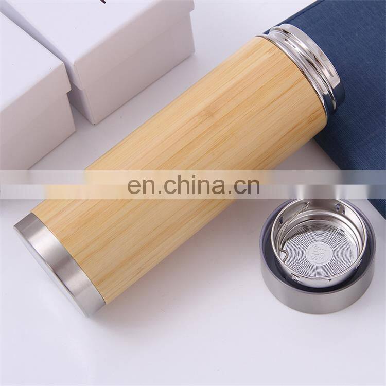 Eco Reusable Bamboo Coffee Cup Fiber Custom With Lid