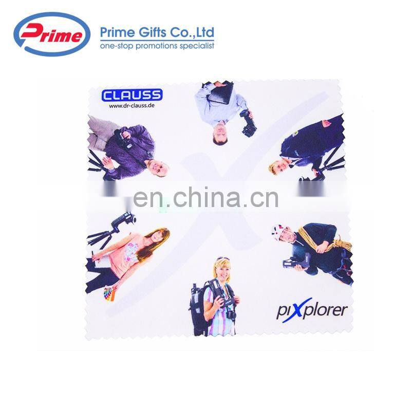 Sublimation Custom Print Microfiber Glasses Cleaning Cloth for Sale