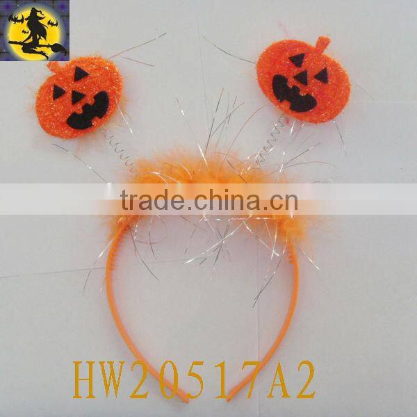 Yellow Cute Halloween Pumpkin with Fur for Halloween Party