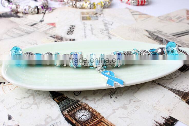 New arrive european fashion charm murano glass bead bracelet