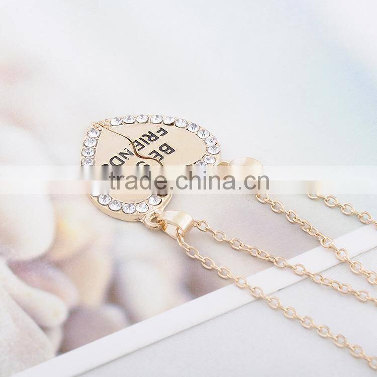 initial pendant necklace love friends alloy pendant necklace fashion