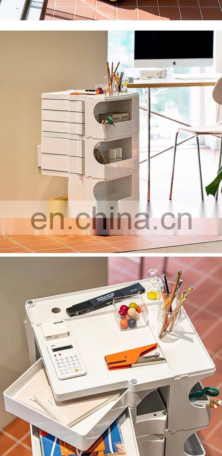 Tool cabinet trolley rotating grocery cabinet ins good quality nice look Rotating cabinet trolley