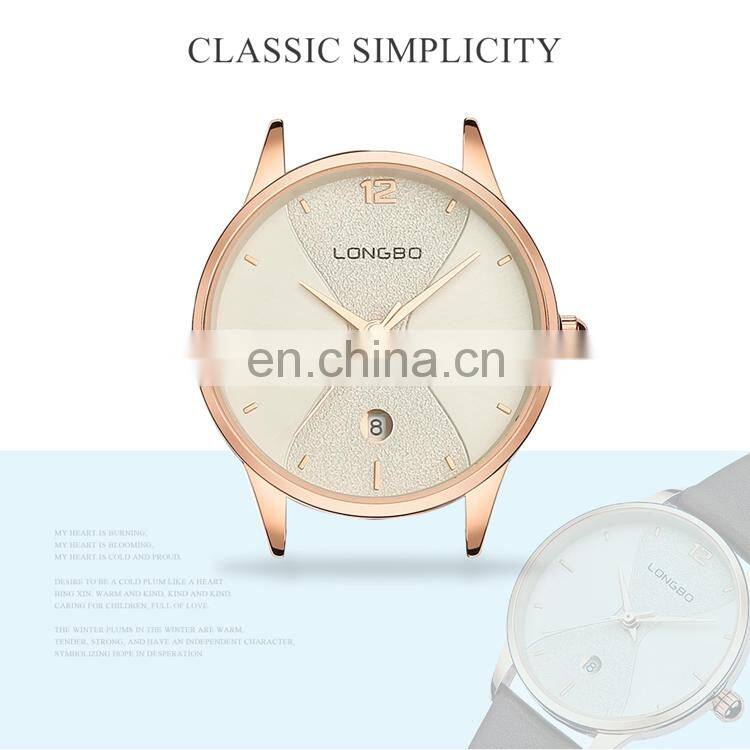 LONGBO 7315 Unisex Men Women Cheap Simple Watches Analog Quartz Leather Strap Couple Wrist Watch