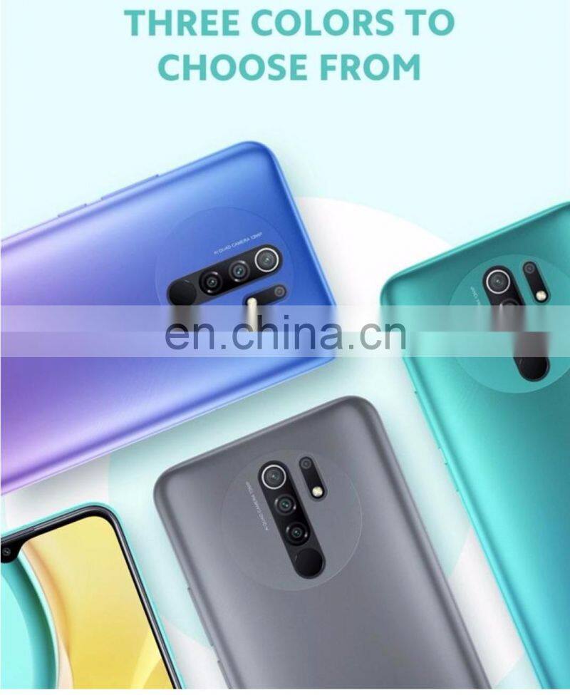 red -mi 9 4GB 64GB Helio G80 13MP+8MP+5MP+2MP Quad Camera 6.53 inch Display 5020mAh Battery mi Mobile Phones Red- mi9