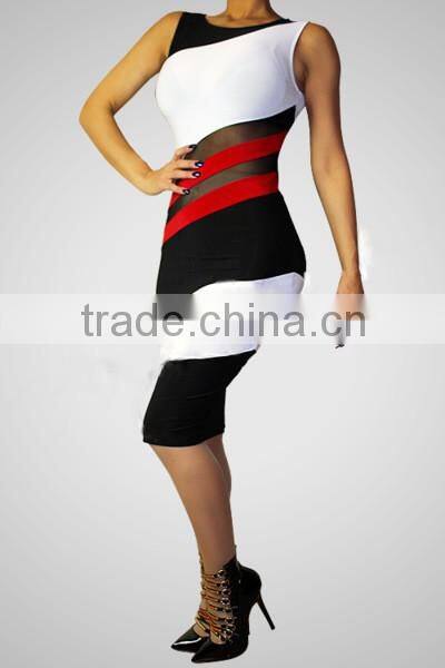 Ladie fashion dress Sleeveless evening dress sexy free prom dress