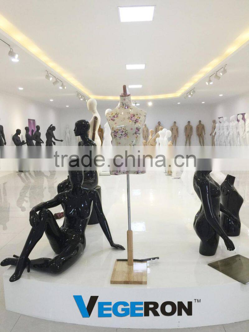 hot sell full body fiberglass kids mannequin abstract mannequin with sculptured hair