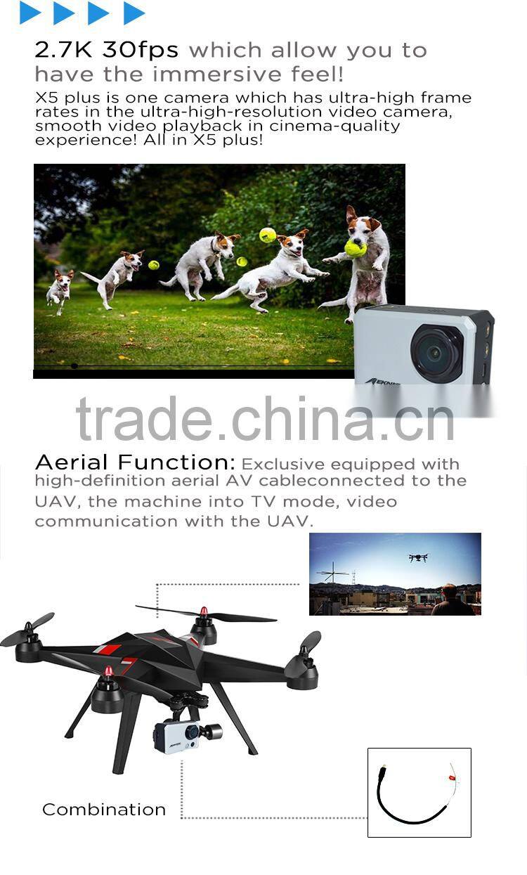 2.7K 50m waterproof sports action camera with remote controller