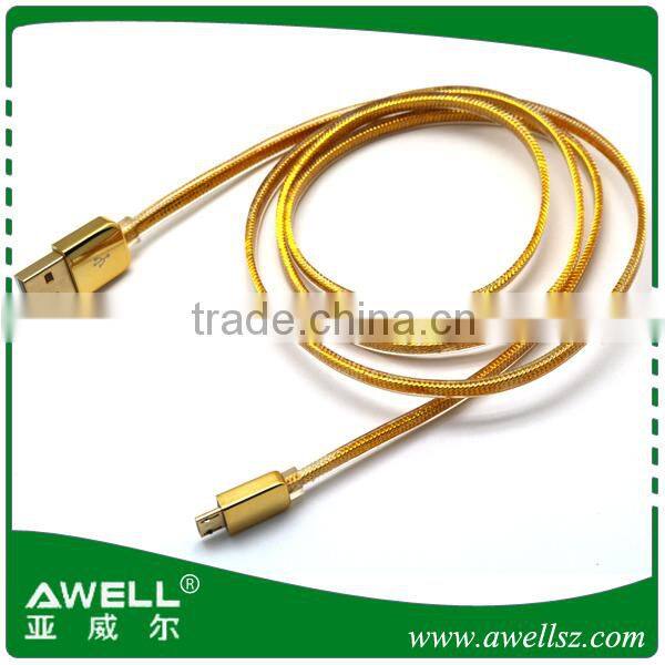 Best price gold plated mobile phone cable