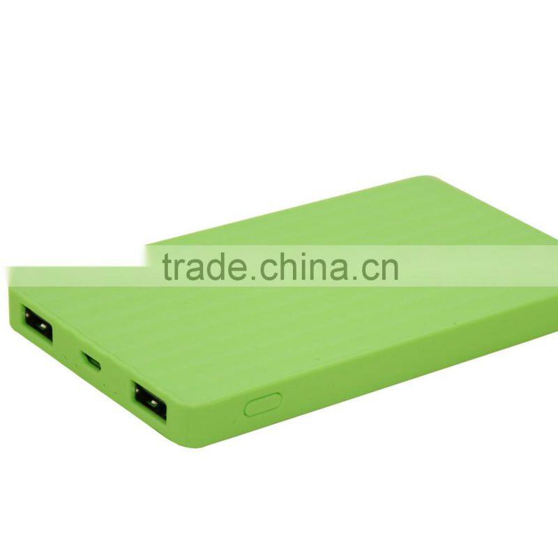 portable 5v lipo battery power bank hot new products for 2015 Most popular 4000mah super slim mobile power bank