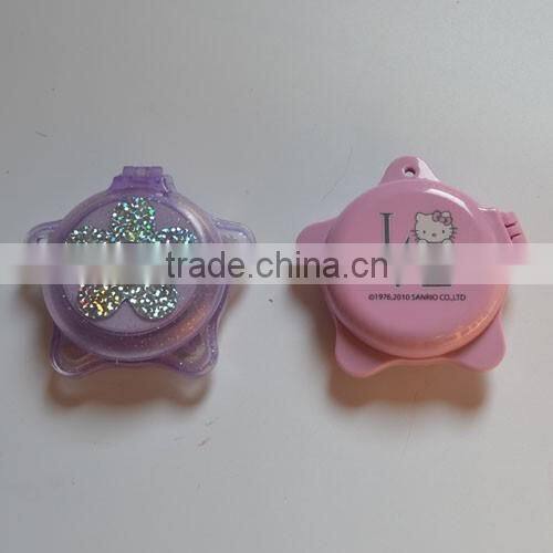 High Quality Mini Star Shape Folding Head Massage Comb Folding Hair Comb With Mirror