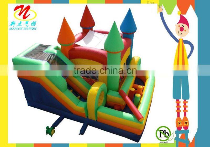 2014 china high quality cheap cute happy inflatable combo for kids