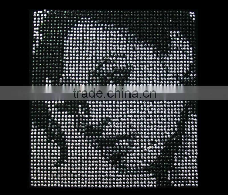 Fashion image Iron on rhinestone transfer T-shirt motif