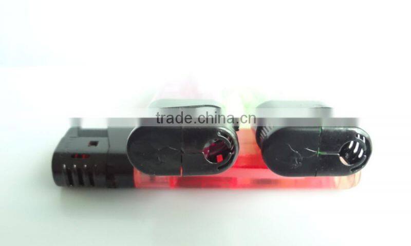 cheap price transparent disposable lighter black head electronic cigarette lighter