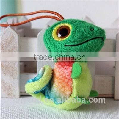 Plush 7cm high Chameleon Small Pendant/Soft Stuffed 7cm High Animal Pendant/Lovely Simling Chameleon Small Stuffed Pendant