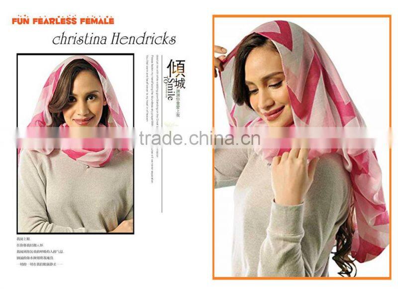 America and Canada Hot Fashion Popular Series Ladies Waved Neck Warmer Infinity Scarf