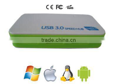 High power CE ROHS FCC Certified 4 Port USB 3.0 Speed Hub with Better Service