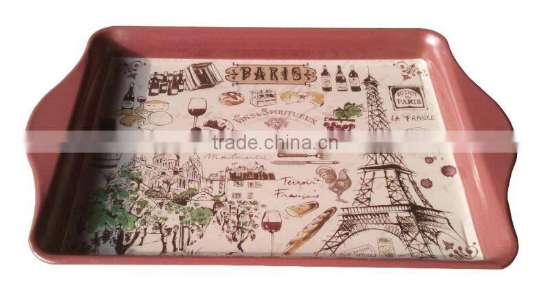 CMYK home application tin serving tray