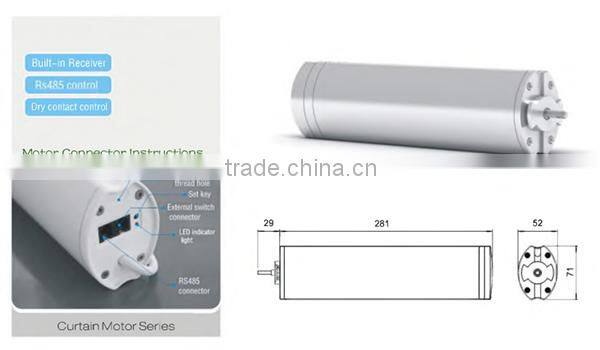 TAIYITO hot-selling remote control motorized curtain / electric curtain system