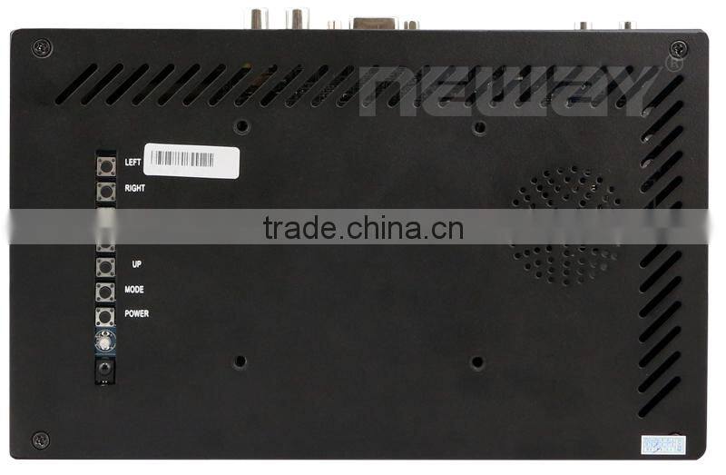 metal housing 8 inch widescreen tft lcd open frame cctv touch monitor